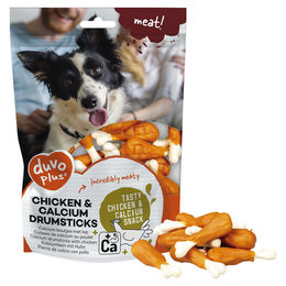 Produktbild von Duvo+ Meat! Huhn & Kalzium Drumsticks Junior Hundensnack ohne Zucker 180 g - 180 g