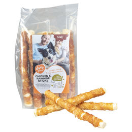 Produktbild von Duvo+ Meat Kausnack Sticks Rindshaut und Huhn getreidefrei und glutenfrei 1 kg - 1000 g