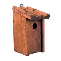 Produktbild von Duvo+ Meisenkasten aus Holz mit Schrägdach in Natur Braun