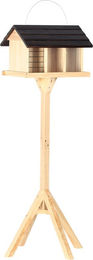 Produktbild von Duvo+ Modena Futterhaus für Gartenvögel aus Holz in Natur Braun