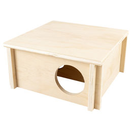 Duvo+ Nagerhaus Bungalow aus Holz für Hamster und Mäuse 20 x 20 x 10 cm – Bild 1 von 11