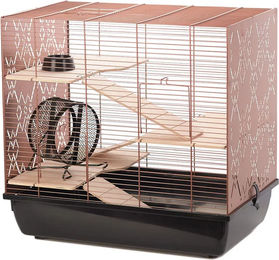 Duvo+ Nagerkäfig Copper Lex für Nagetiere Schwarz/Kupfer 58x38x55,5 cm – Bild 1 von 4
