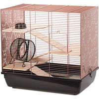 Produktbild von Duvo+ Nagerkäfig Copper Lex für Nagetiere Schwarz/Kupfer 58x38x55,5 cm
