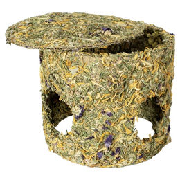 Duvo+ Nagersnack Knabberhäuschen Blumen mit getrockneten Kräutern für Nager 230 g - 230 g – Bild 1 von 2
