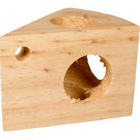 Produktbild von Duvo+ Nagerspielzeug Käse aus Holz für Kaninchen - 1 Stk.