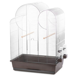 Duvo+ Natural Eliza Vogelkäfig für Wellensittiche und Agaporniden Braun/Zink 54x34x75 cm – Bild 1 von 5