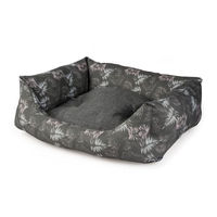 Produktbild von Duvo+ Nigra Hundekorb rechteckig Schwarz Stoff 110 x 85 x 22 cm