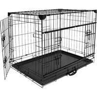 Produktbild von Duvo+ Ninja Edition Hundekäfig aus Eisen mit Schiebetür Schwarz 56 x 33 x 41 cm