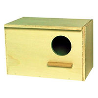 Produktbild von Duvo+ Nistkasten für Agaporniden aus Holz horizontal Natur/Beige