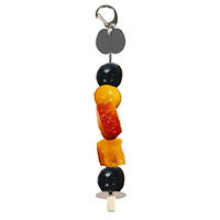 Produktbild von Duvo+ Obst- und Gemüsehalter aus Edelstahl für Nager und Kaninchen Silber 18 x 2,5 x 2,5 cm