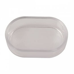 Duvo+ Ovaler Napf Transparent für Hunde und Katzen 12x7x3,5 cm – Bild 1 von 1