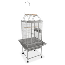 Duvo+ Papageienvoliere Loft Coco Metall Braun Silber 50 x 50 x 154 cm – Bild 1 von 5
