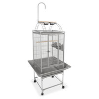 Produktbild von Duvo+ Papageienvoliere Loft Coco Metall Braun Silber 50 x 50 x 154 cm