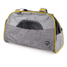 Duvo+ Paris Pet Bag Casual Transportbox für kleine Hunde in Grau aus wasserfestem Polyester – Bild 1 von 6
