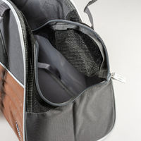 Produktbild von Duvo+ Paris Pet Bag Casual Transportbox für kleine Hunde in Karamell Braun wasserdicht 44x18,5x25,5cm