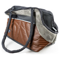 Produktbild von Duvo+ Paris Pet Bag Chic Tragetasche für kleine Hunde in Karamell
