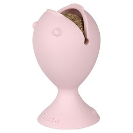 Duvo+ Petit Puffi Knabberspielzeug für Katzen aus TPR mit Katzenminzeball in Rosa – Bild 1 von 6