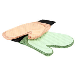 DUVO+ Pflege-Handschuh aus Gummi für Hunde in Grün und Bunt – Bild 1 von 2