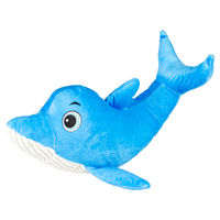 Produktbild von Duvo+ Plüschspielzeug Delfin für Hunde in Blau/Weiß