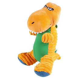 Duvo+ Plüschspielzeug Dino T-Rex für Hunde in Orange – Bild 1 von 2