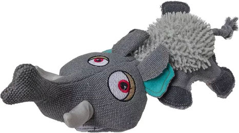 Duvo+ Plüschspielzeug Elefant aus Canvas für Hunde in Grau - 1 Stk. – Bild 1 von 4