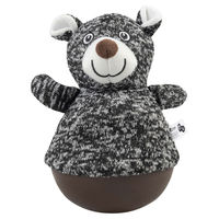 Produktbild von Duvo+ Plüschspielzeug Tumbly Bär Schwarz für Welpen 13,5 x 13,5 x 22 cm