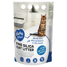 Duvo+ Premium Silica Katzenstreu weiß extra fein 5 l - 5 l – Bild 1 von 3