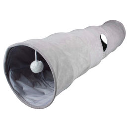 Produktbild von Duvo+ Purrly Spieltunnel für Katzen aus Kunstleder Grau XL