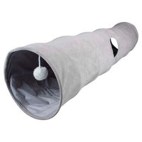 Produktbild von Duvo+ Purrly Spieltunnel für Katzen aus Kunstleder Grau XL