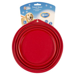 Duvo+ Reise-Futternapf aus Silikon rot 22 cm - 2 l – Bild 1 von 5
