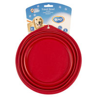 Produktbild von Duvo+ Reise-Futternapf aus Silikon rot 22 cm - 2 l