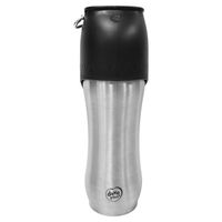 Produktbild von Duvo+ Reise-Trinkflasche aus Edelstahl Inox in Silber/Schwarz