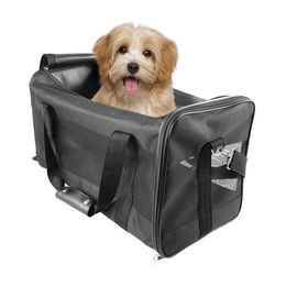 Duvo+ Reisetasche aus Nylon für Hunde und Katzen in Schwarz Größe M – Bild 1 von 6