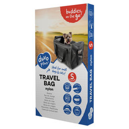 Duvo+ Reisetasche aus Nylon für kleine Hunde und Katzen Schwarz Größe S – Bild 1 von 5