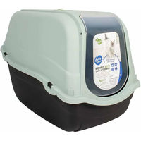 Produktbild von Duvo+ Romeo ECO Katzentoilette mit Haube aus Kunststoff in Grau/Dunkelgrau 57 x 39 x 41 cm