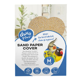 Duvo+ Sandpapier für Vögel Muschelgrit Beige 25 x 40 cm 6 Stück - 6 x 25 cm – Bild 1 von 3