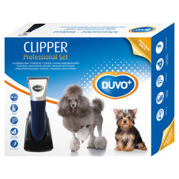 Duvo+ Schermaschine Clipper Set für Hunde mit Kammaufsätzen in Blau – Bild 1 von 5
