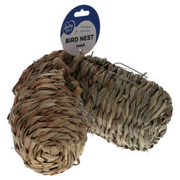 Duvo+ Schilfnest Nisthilfe für Wildvögel mit Haken 10 x 10 x 15 cm – Bild 1 von 2