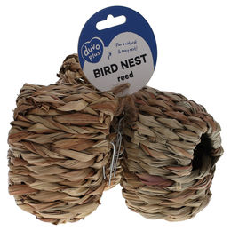 Duvo+ Schilfnest Nistkasten für Wildvögel aus Naturmaterial in Braun mit Haken – Bild 1 von 2
