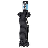 Produktbild von Duvo+ Schleppleine aus Polyester schwarz wasserabweisend 10 m