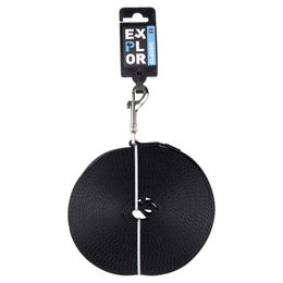 Produktbild von Duvo+ Schleppleine Trackingleine flach aus Polyester Schwarz 5 m