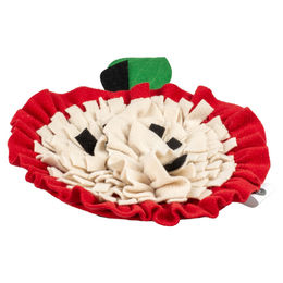 Duvo+ Schnüffelmatte für Kaninchen mit Apfelgeschmack aus Fleece in Bunt und Rot – Bild 1 von 9