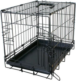 Duvo+ Shetty Mini Drahtkäfig mit Transportbox Schwarz – Bild 1 von 3