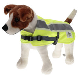 Duvo+ Sicherheitsmantel Flectalon Jacke für Hunde gelb wasserabweisend – Bild 1 von 2