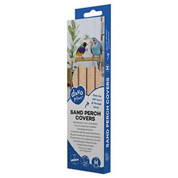 Duvo+ Sitzstangenabdeckung Sandpapier für Vögel Beige Größe M 4 Stück – Bild 1 von 2