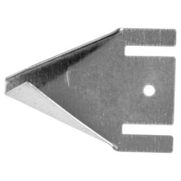 Duvo+ Sitzstangenhalter für Vögel aus Metall in Silber 10 x 8 x 3 cm – Bild 1 von 2