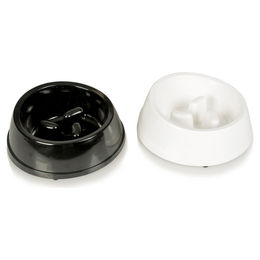 Duvo+ Slow Feeder Anti-Schlingnapf aus Melamin Schwarz Weiß 1400 ml - 1400 ml – Bild 1 von 8