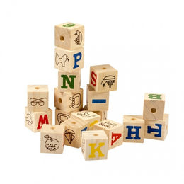 Duvo+ Smart Cubes Holz Nage- und Intelligenzspielzeug für Kaninchen und Meerschweinchen 18 Stück - 18 x 3 cm – Bild 1 von 3