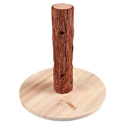 Produktbild von Duvo+ Snackbaumstamm aus Holz für Kaninchen und Meerschweinchen zum Knabbern und Foraging