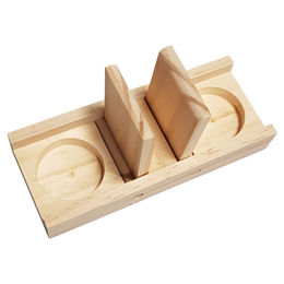 Produktbild von Duvo+ Sniffle 'n Snack Puzzle Holzspielzeug für Kaninchen und Nagetiere 18 x 7 x 2,5 cm
